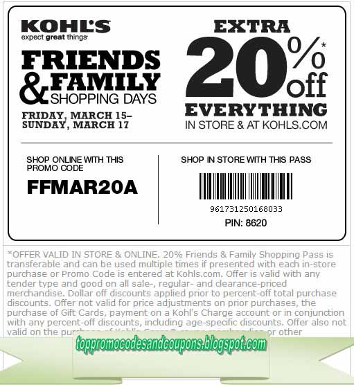 Free Promo Codes and Coupons 2023 Kohls Coupons
