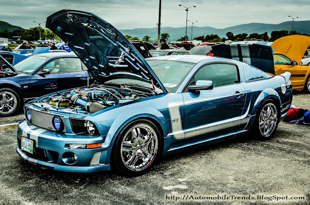 Sweet Blue Ford Mustang