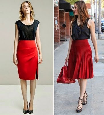 Red skirt: what to wear and where to wear | WOMEN TIPSTER