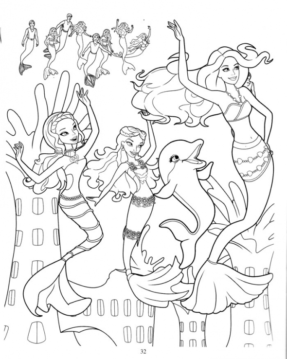 Barbie In A Mermaid Tale Coloring Pages Coloring Pages Gallery