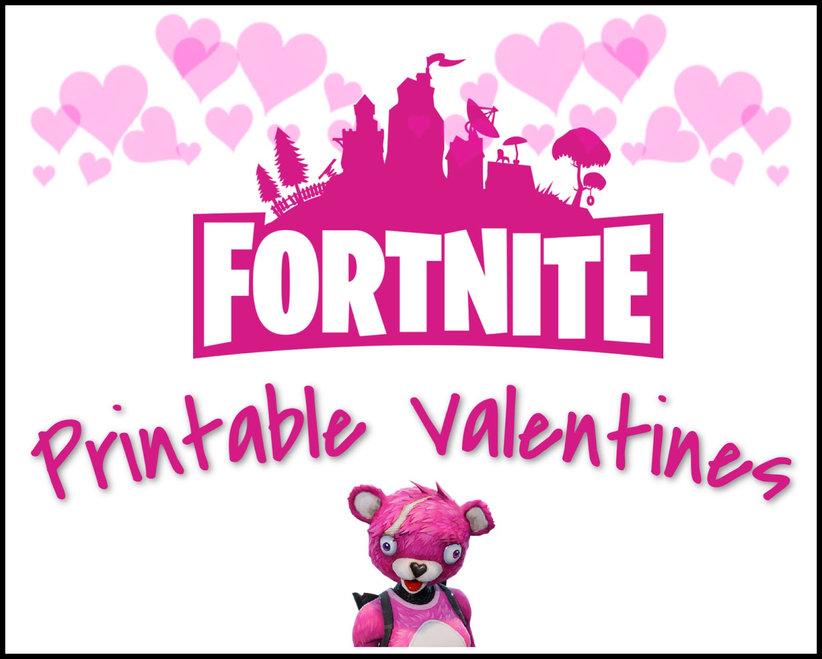 Fortnite Happy Valentines Cards Free Printable Your Berry