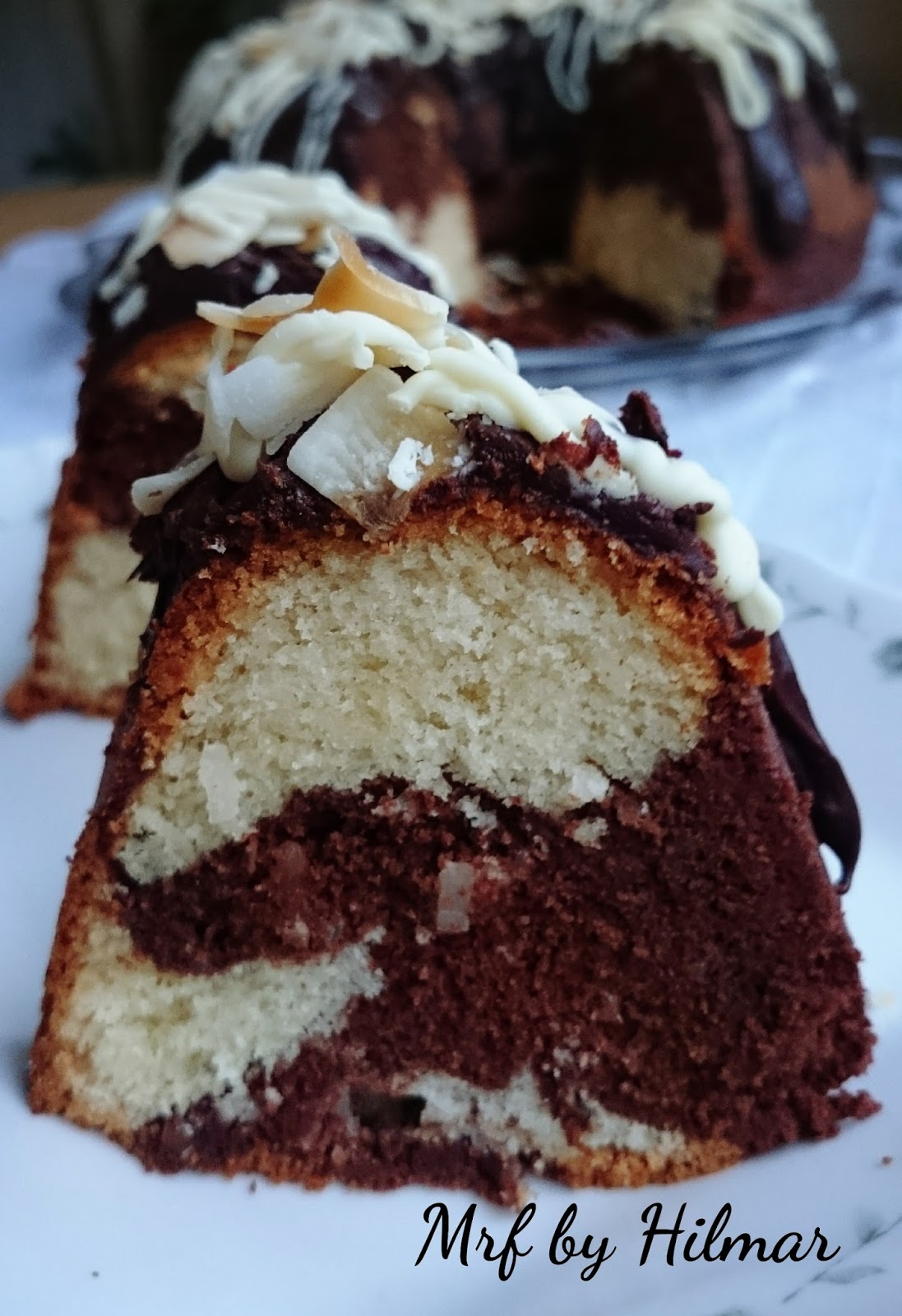 Torta marmolada de chocolate, vainilla y coco - Mis recetas favoritas by  Hilmar