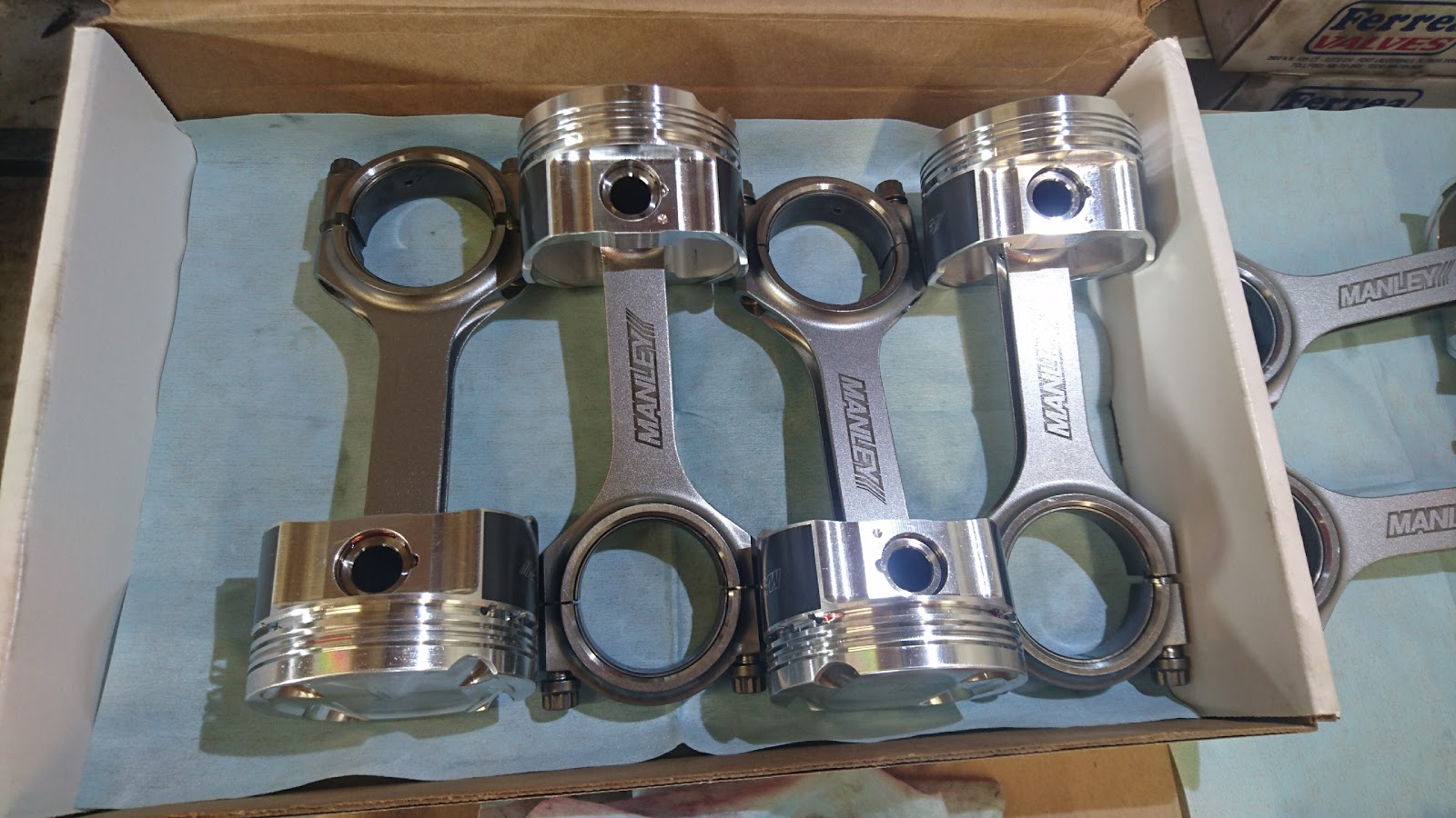 Eating all your food and leaving dishes. Building up Manley pistons