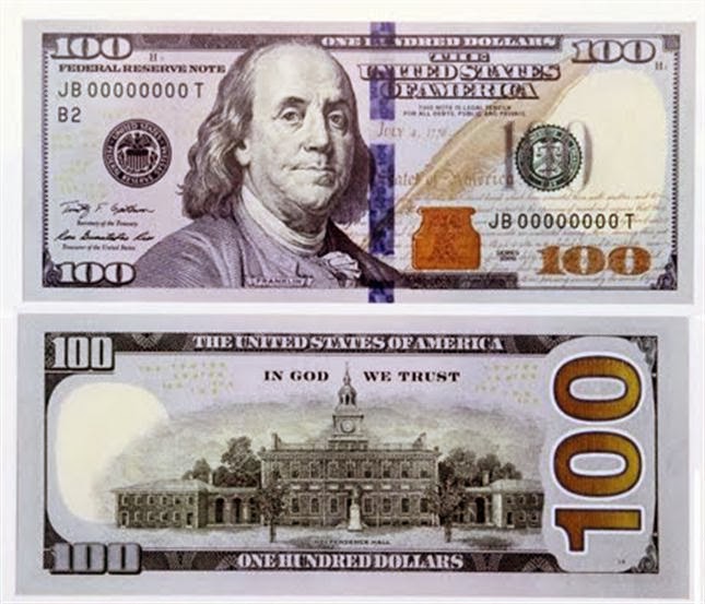 BILLETES DEL MUNDO Estados Unidos Lanza Un Billete De U S 100 En 3D billetes-del-mundo-estados-unidos-lanza-un-billete-de-u-s-100-en-3d