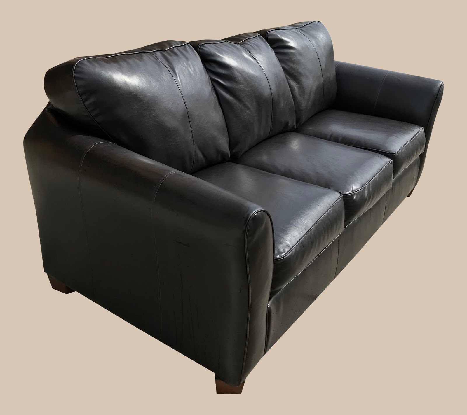 Uhuru Furniture & Collectibles Faux Leather Sofa 225 SOLD