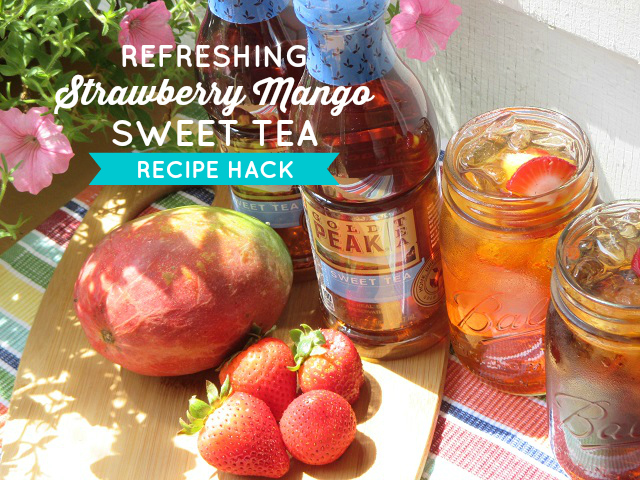 Simple & Refreshing Summer Drink Recipe Hacks - Strawberry Mango Sweet Tea Recipe  #HydrationToGo CVS Pharmacy One Savvy Mom onesavvymom