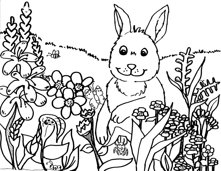 Coloring Pages: Spring Springtime Coloring Pages Free and Printable