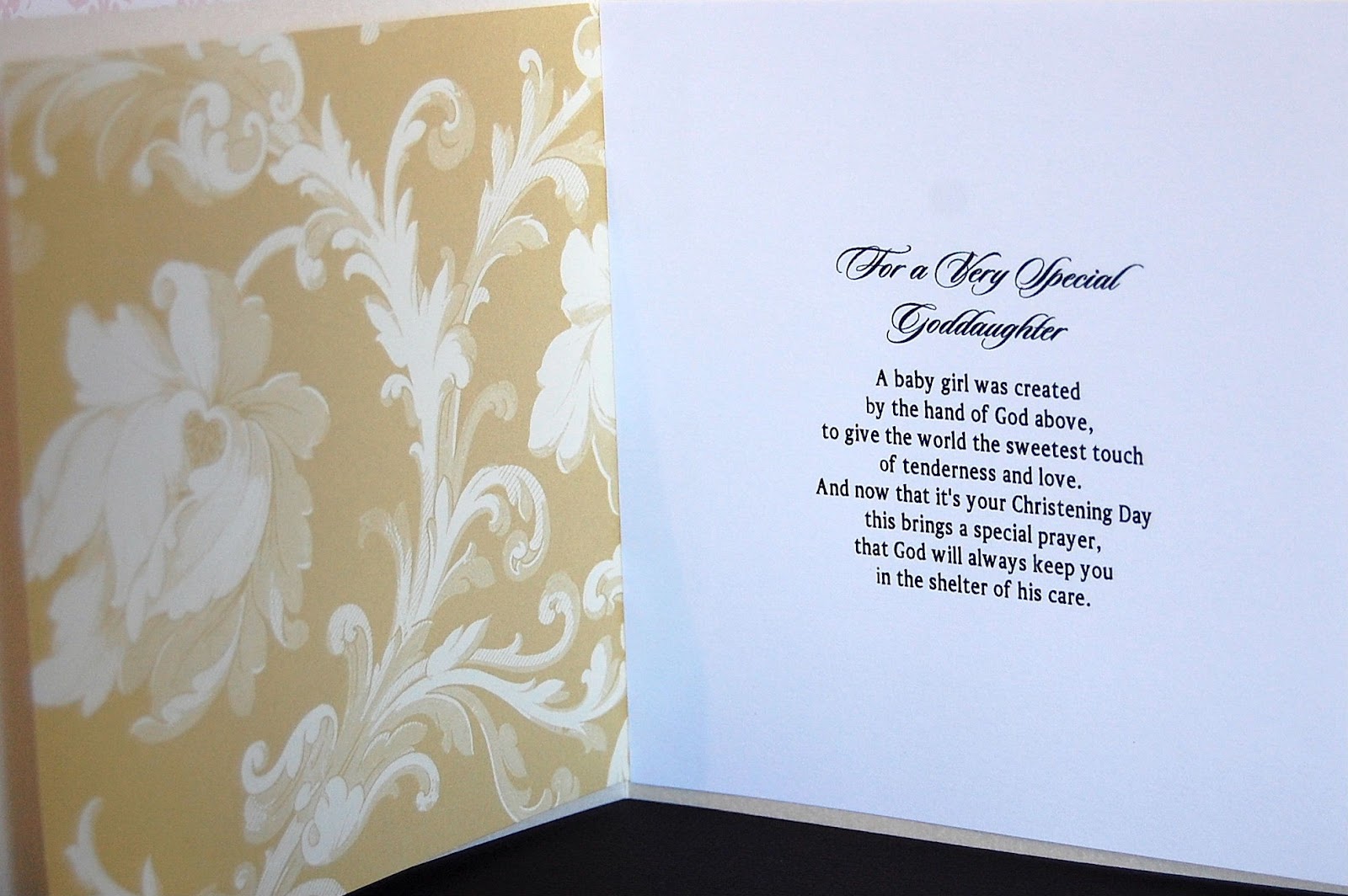 Paper is BLISS CHRISTENING WISHES