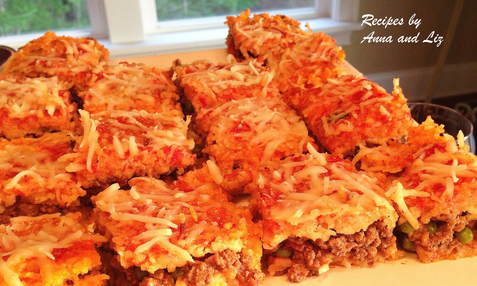 Best Rice Ball Casserole Stuffed with Meat and Peas 2 Sisters Recipes