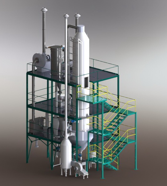 100 Kg/h Spray Dryer Download free 3D models 100169