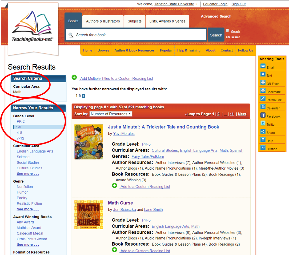 Library Online Lounge Tarleton Libraries