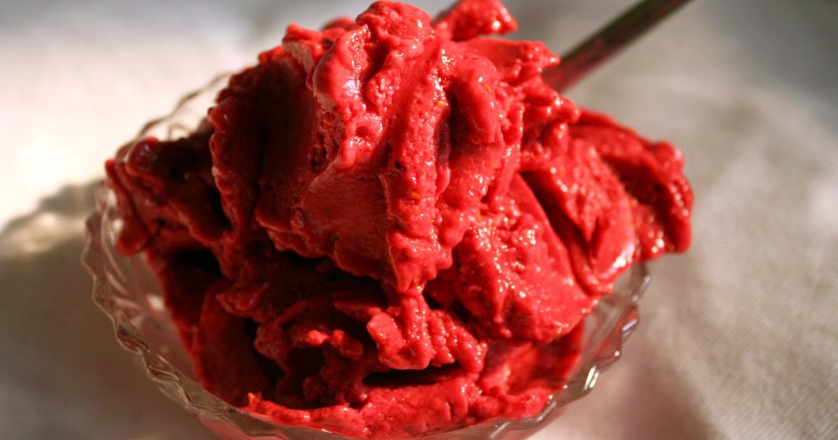 Raspberry Sherbet (raw, vegan)