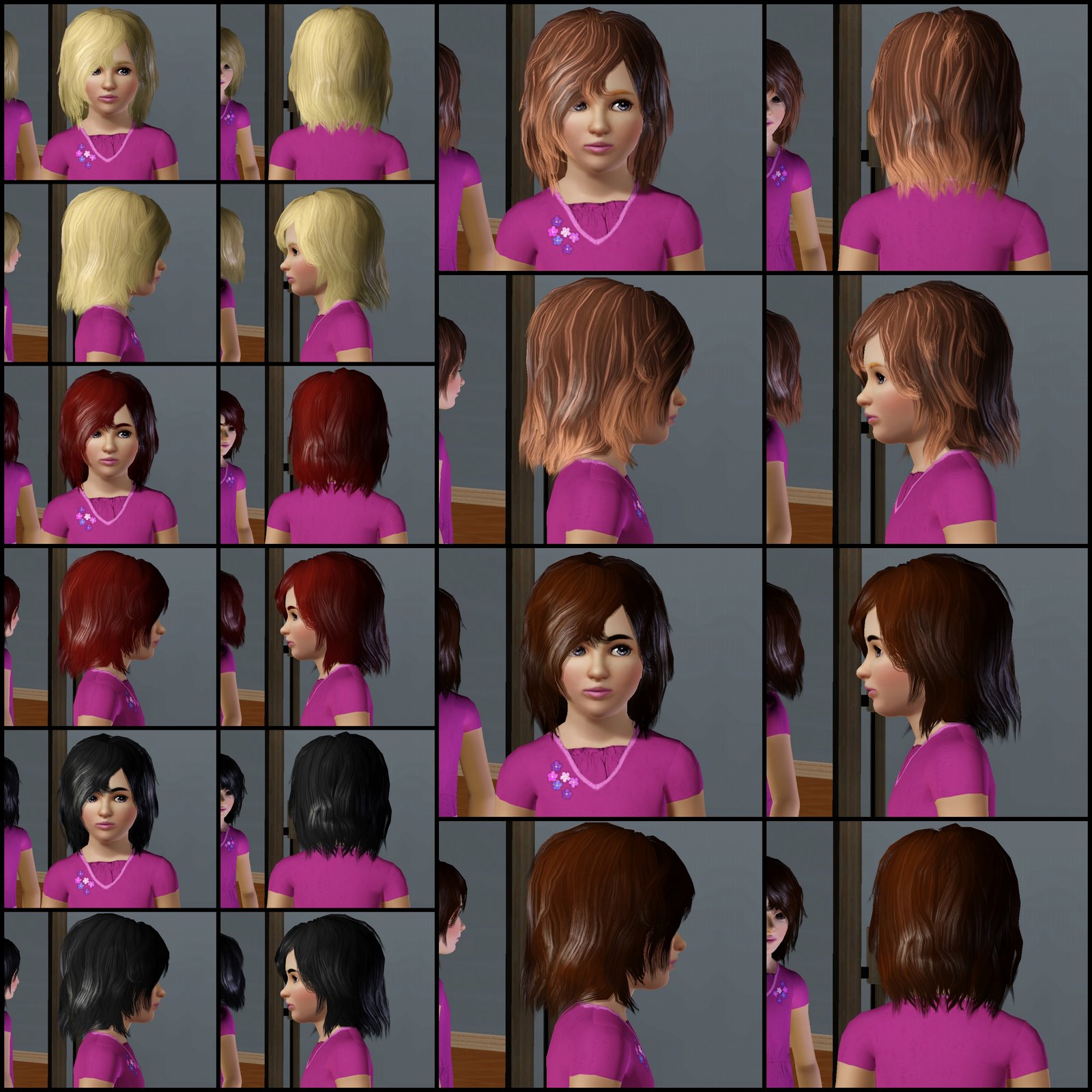 The Sims 3 Store Hair Showroom Curly Bed Head
