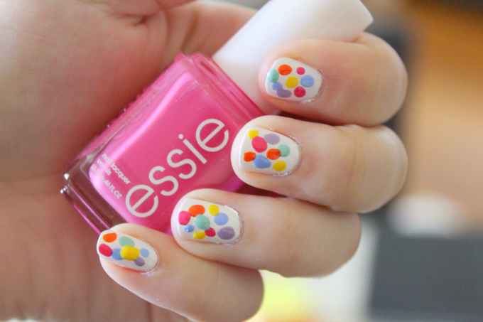 Spotty Easter Egg Nail Art | Cate Renée