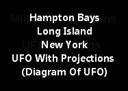 Hampton Bays Long Island New York UFO With Projections (Diagram Of UFO)