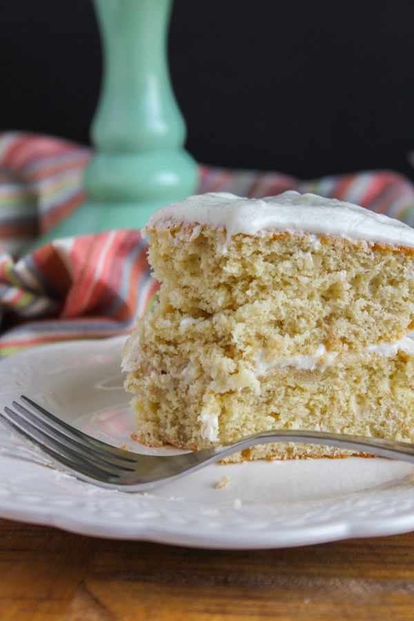 Banana Layer Cake With Banana Buttercream Frosting
