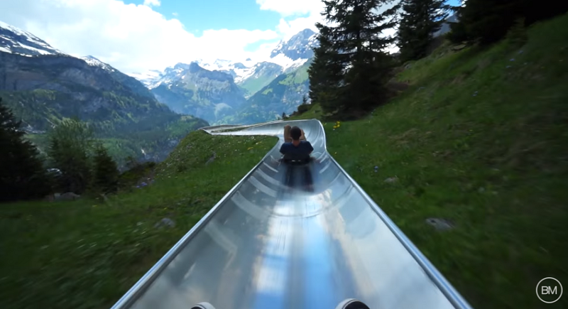 Slide Down The Alps In This Awesome Ride… OMG At The View. Slide Down The Alps In This Awesome Ride… OMG At The View.