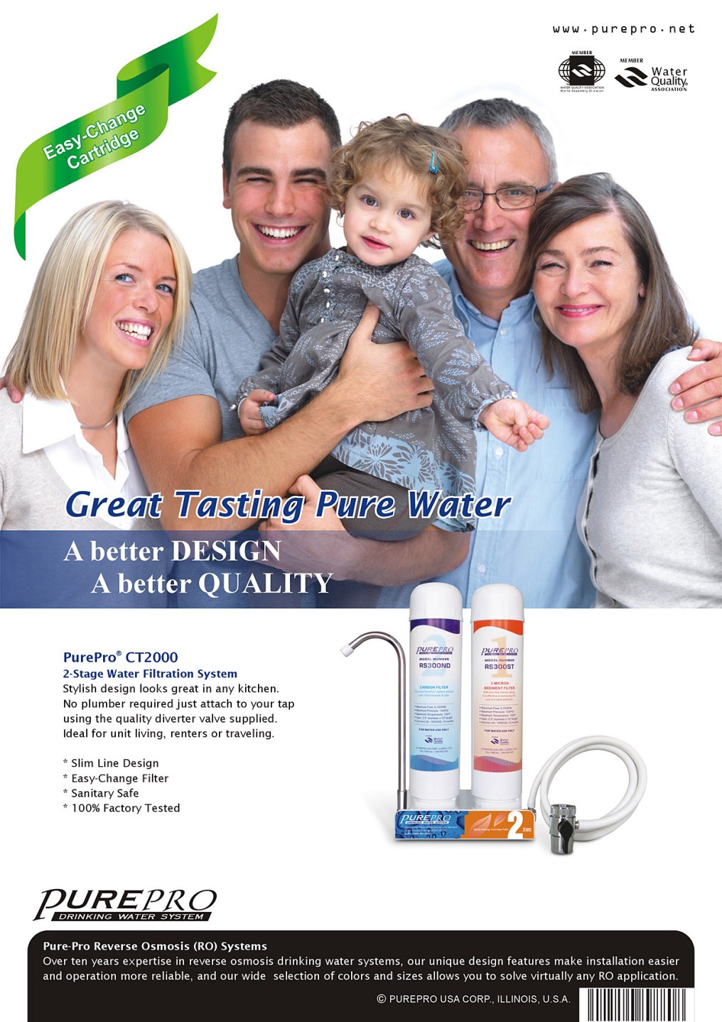 PurePro® CT2000 EasyChange Water Filtration System