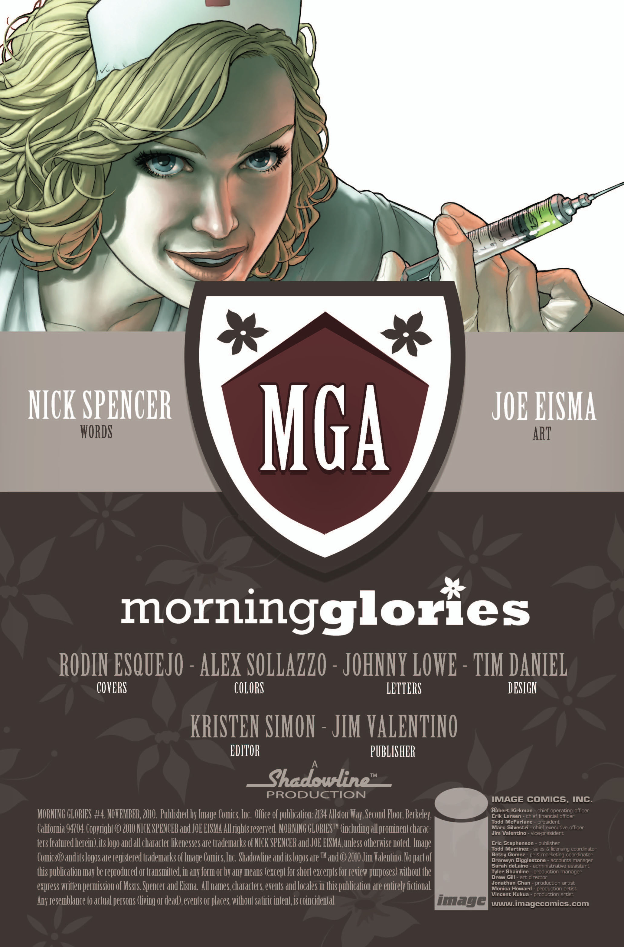 Read online Morning Glories comic -  Issue #4 - 2