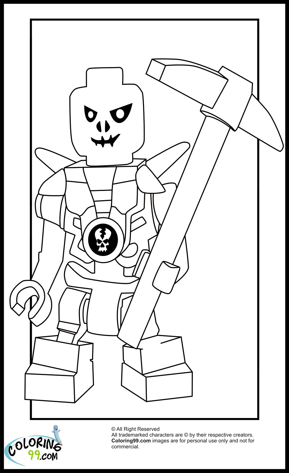 Download LEGO Ninjago Skulkin Coloring Pages | Minister Coloring