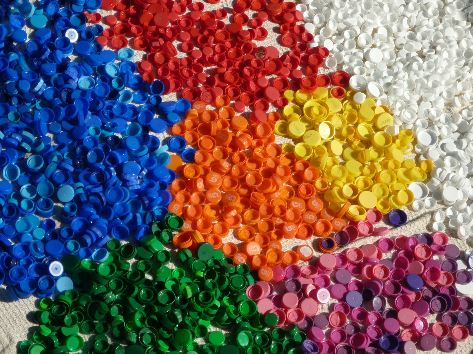 Sense of Wonder Bottle Caps Drying in the Sun