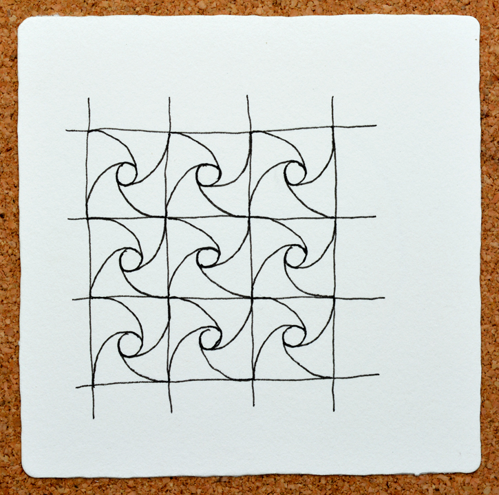 Tangle Pattern Well Zentangle: Well (a new tangle!)