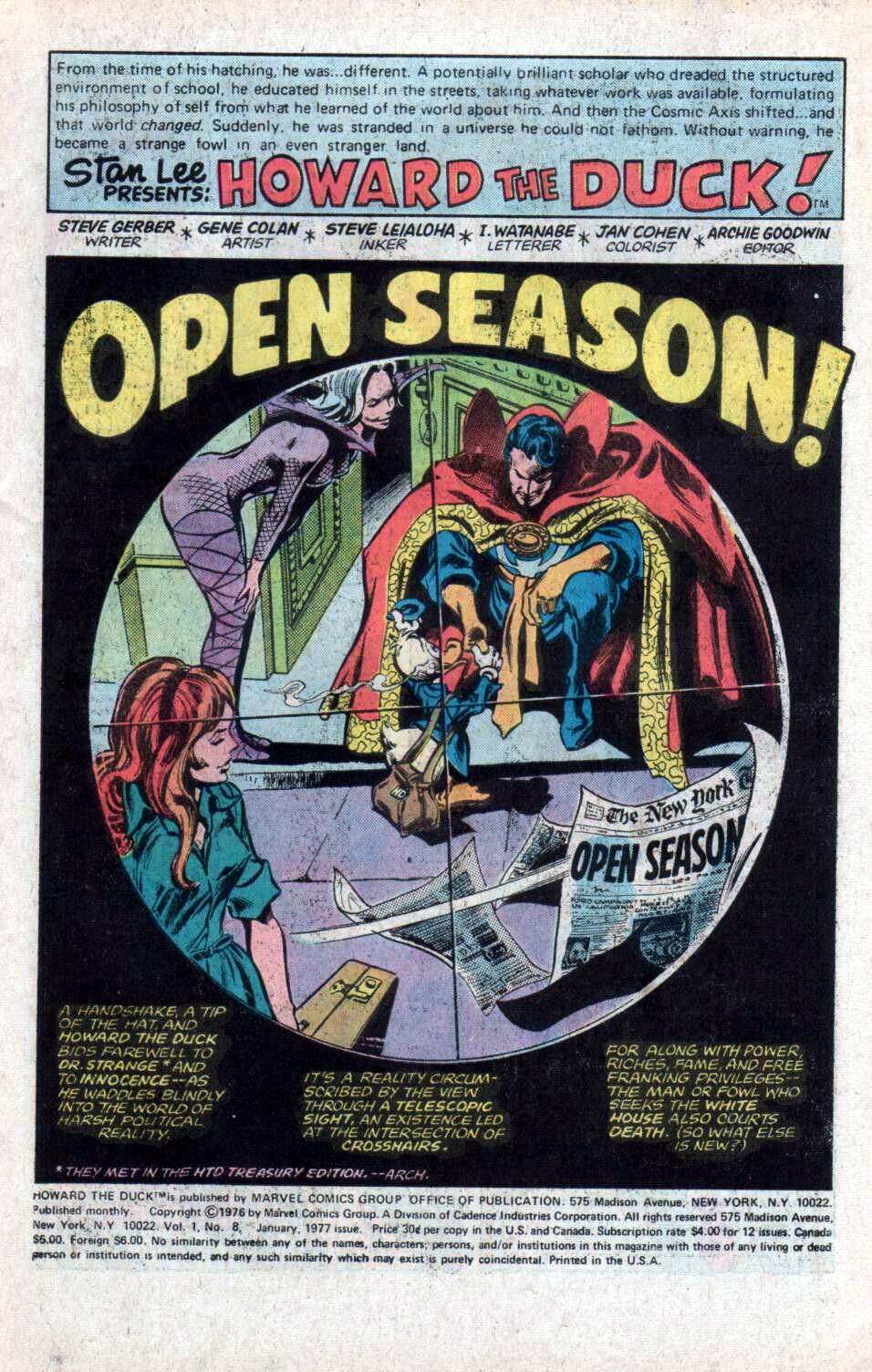 Read online Howard the Duck (1976) comic -  Issue #8 - 2