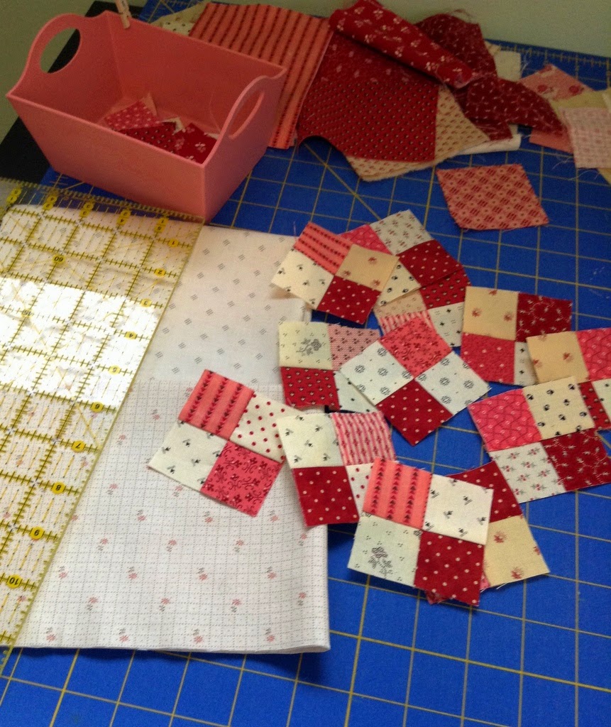 A Sentimental Quilter Four Patches for a Small Quilt