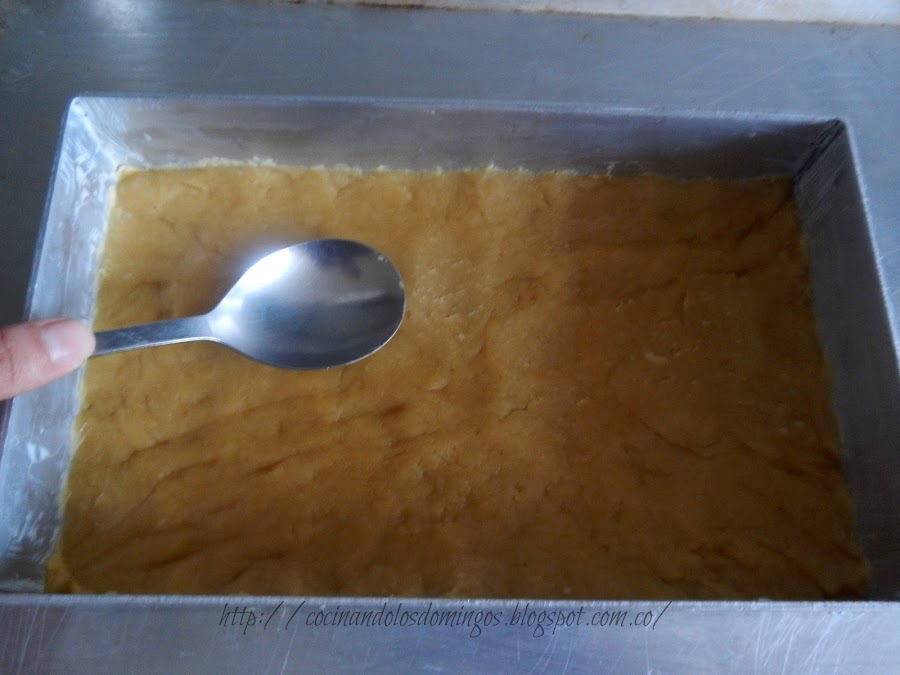 Cuadrados de coco y dulce de leche