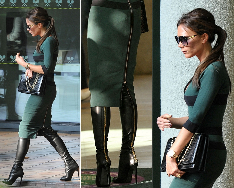 The Passion for Fashion: Dress + Knee High Boots = Très Chic!