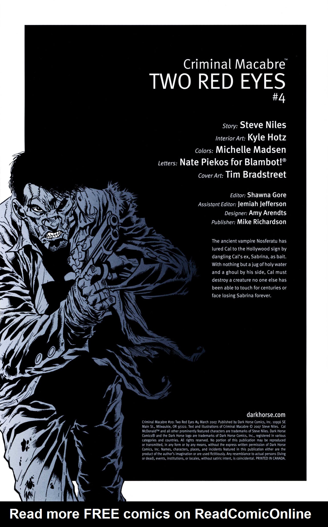 Read online Criminal Macabre: Two Red Eyes comic -  Issue #4 - 2