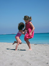 Dancing on the sand floor