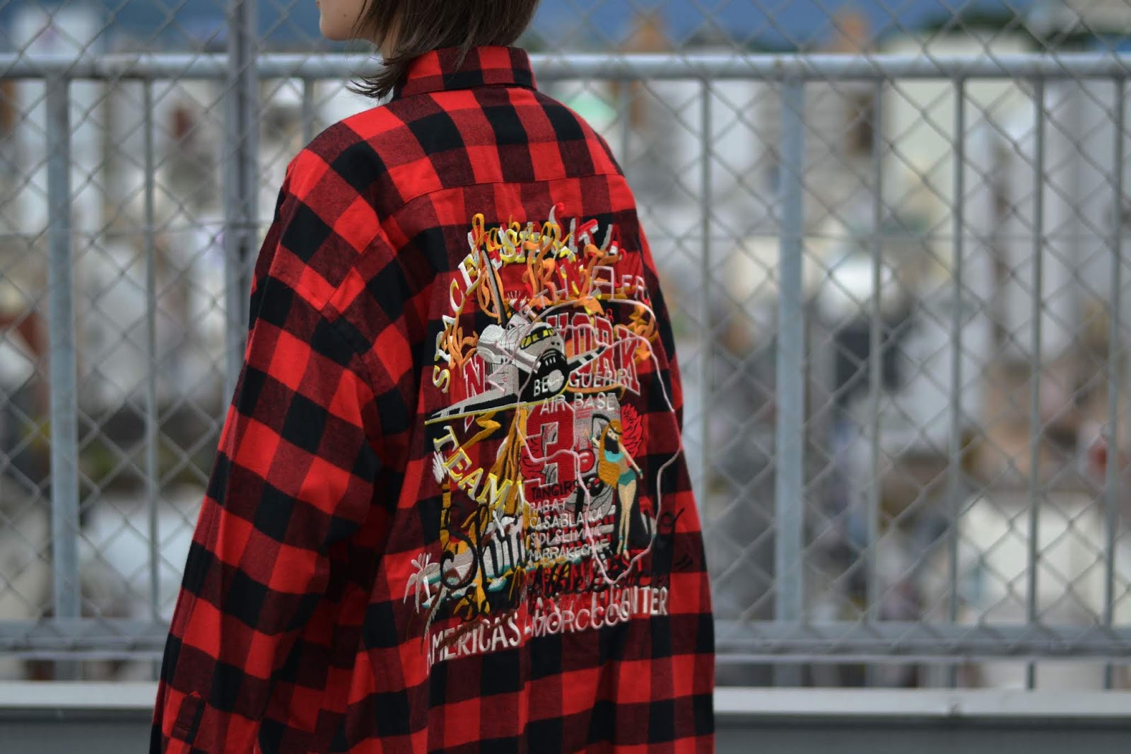 doublet CHAOS EMBROIDERY CHECK SHIRT