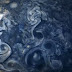 Imagen surrealista de las nubes de Júpiter en la imagen "Juno"