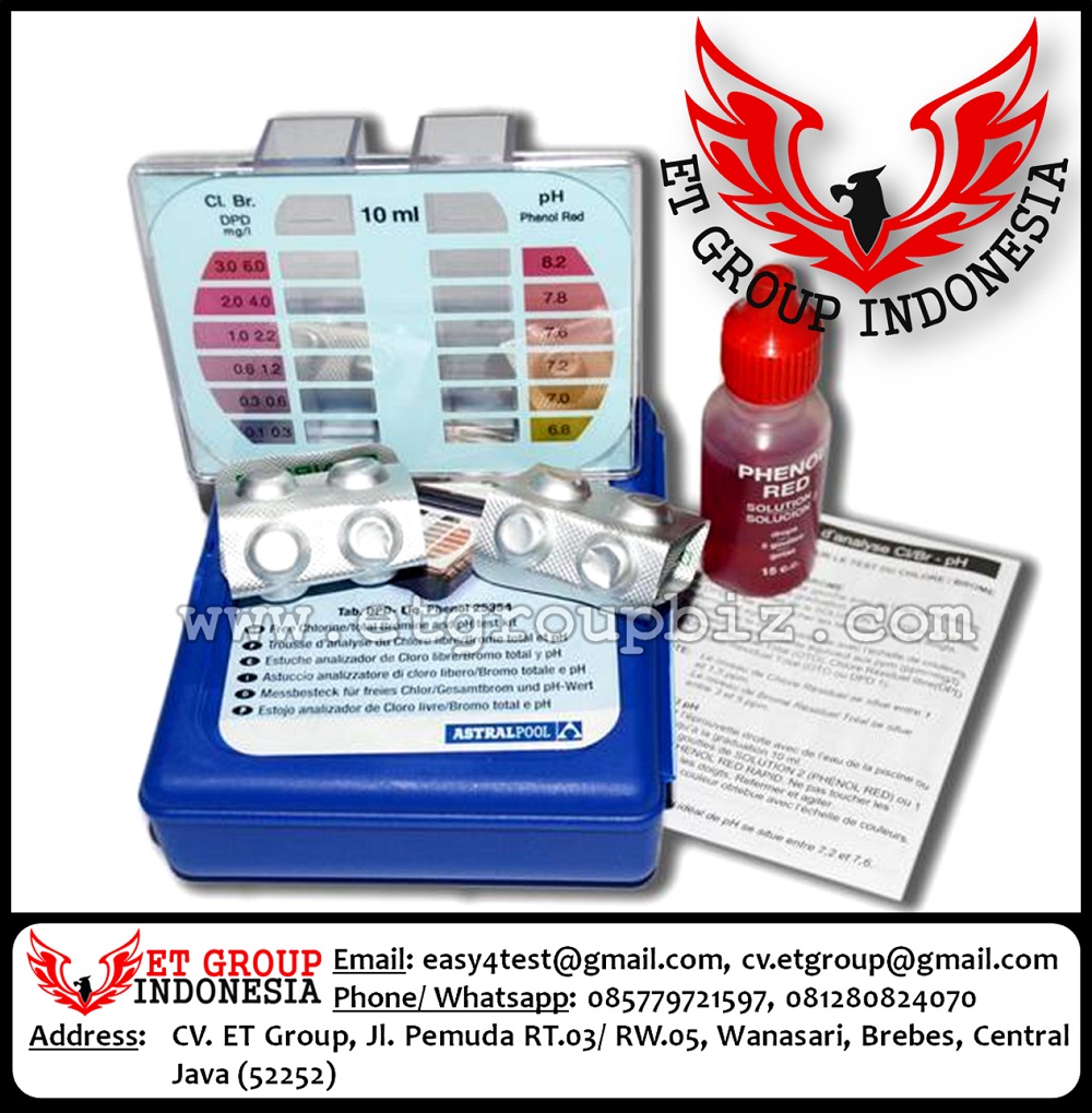 Test Kit Chlorine dan pH merk Astral Test Kit Klorin dan pH