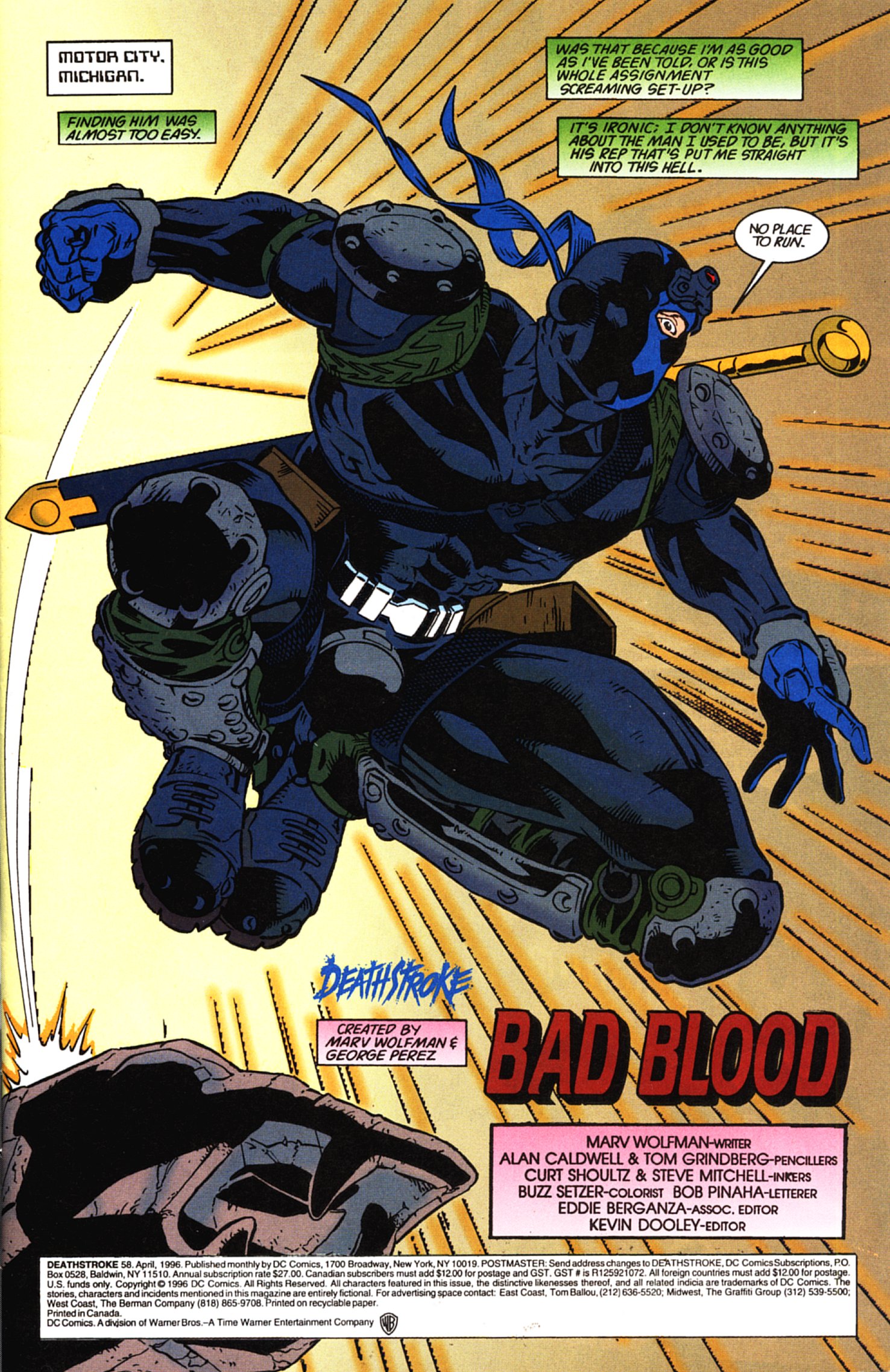 Read online Deathstroke (1991) comic -  Issue #58 - 2