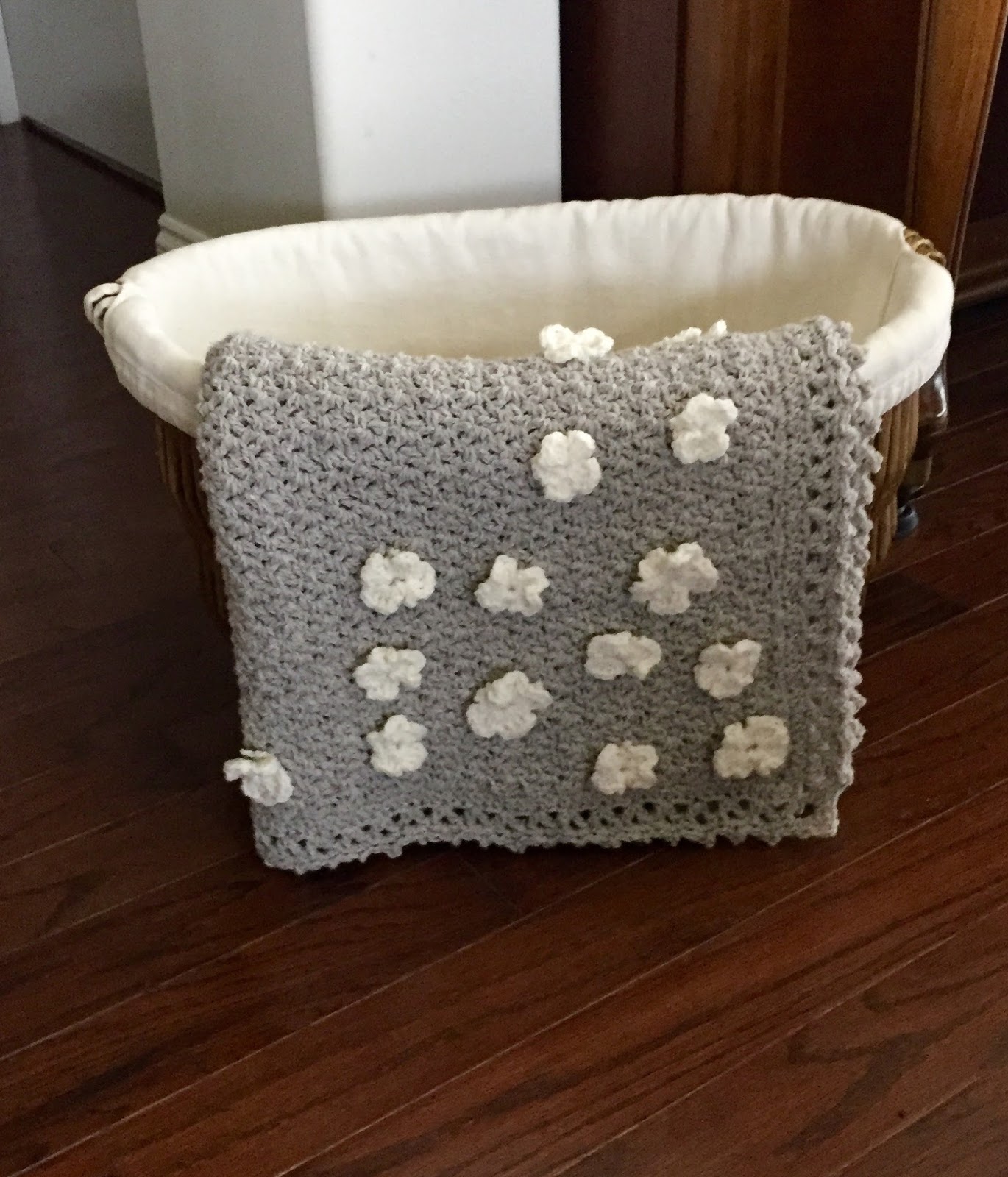 Flower Basket Baby Blanket