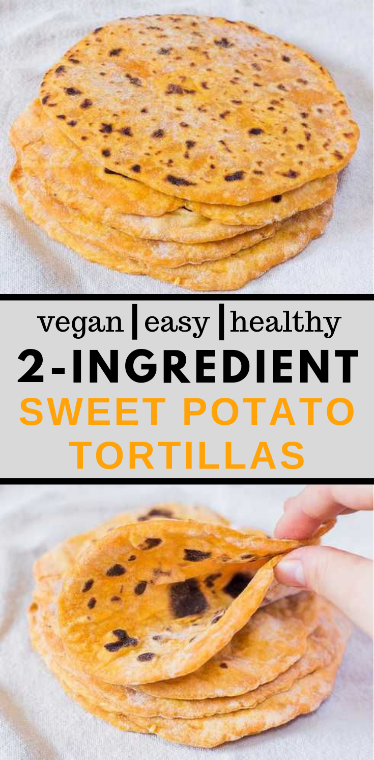 Vegan Sweet Potato Tortillas | 2 Ingredients, Oil-Free #healthyrecipes #easy Vegan Sweet Potato Tortillas | 2 Ingredients, Oil-Free #healthyrecipes #easy
