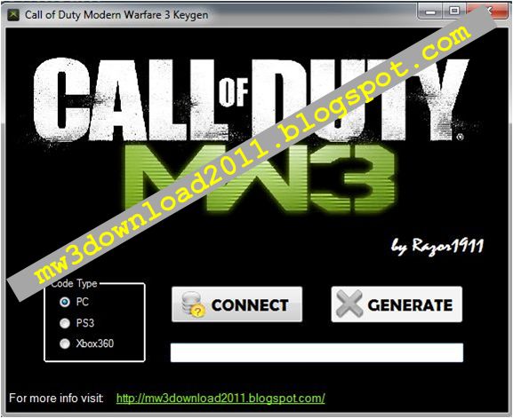 Call of Duty Modern Warfare 3 download + Keygen KEYGEN Call of Duty