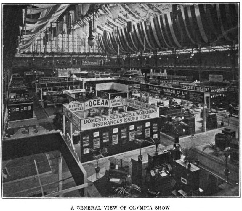 oz.Typewriter Typewriters at Olympia London 1907