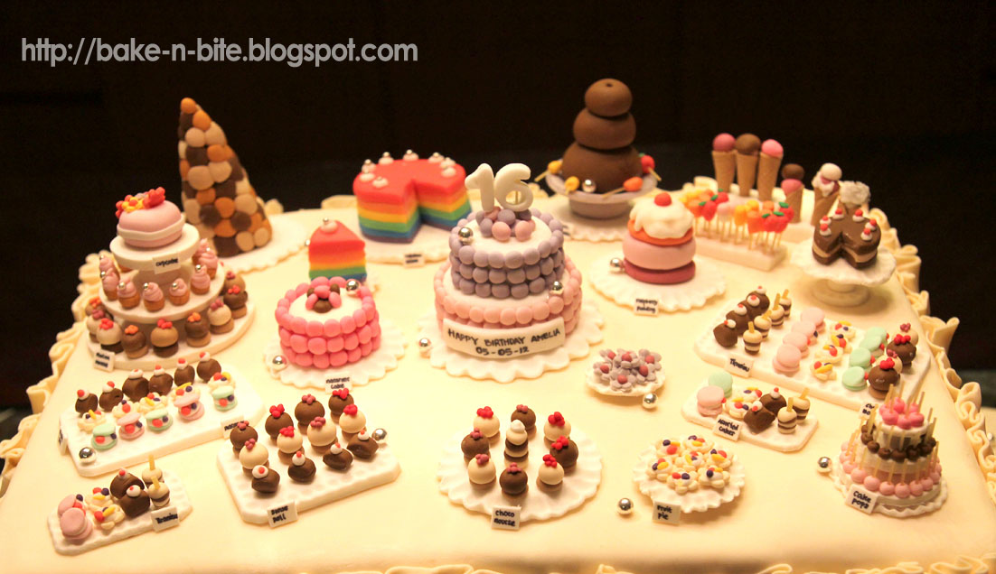 Bake n' Bite dessert table by BnB