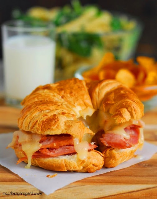 Ham and Swiss Cróissant Bake Aimer La Cuisine