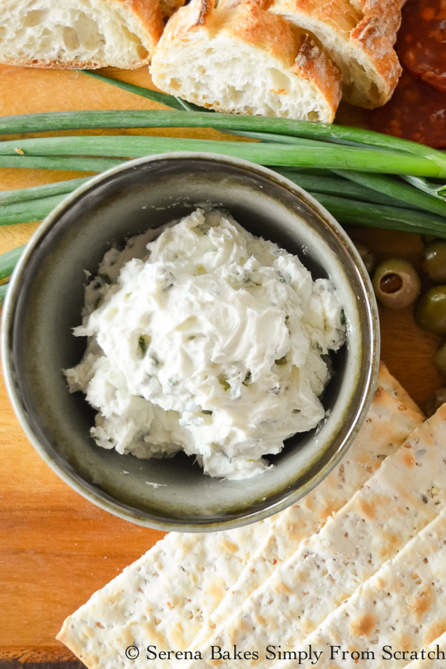 Herbed Goat Cheese Spread Serena Bakes Simply From Scratch