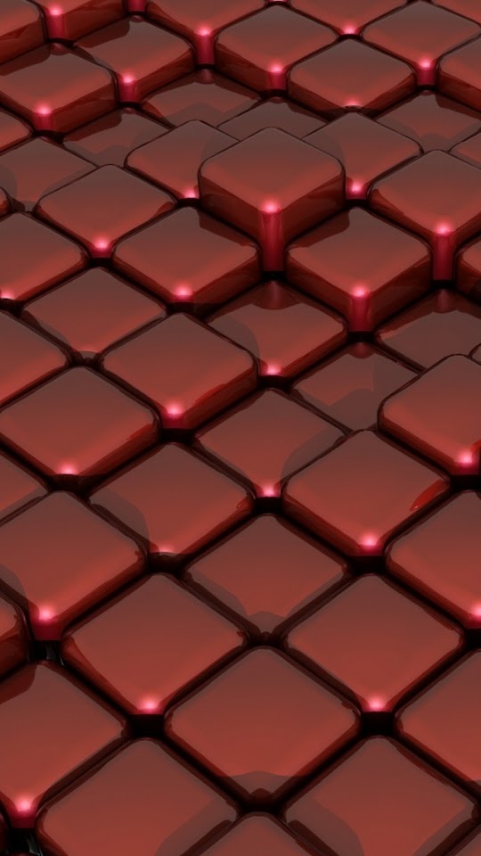   3D Red Cubes   Android Best Wallpaper