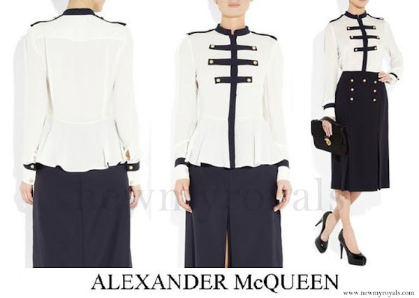 Accesorios y ropa de la casa Real Inglesa - Página 17 Alexander-mcqueen-military-blouse-and-skirt