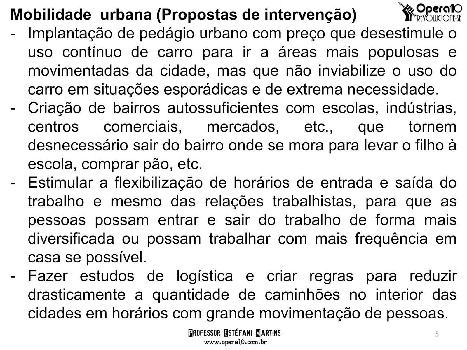 Redação Pronta Sobre Mobilidade Urbana - FDPLEARN