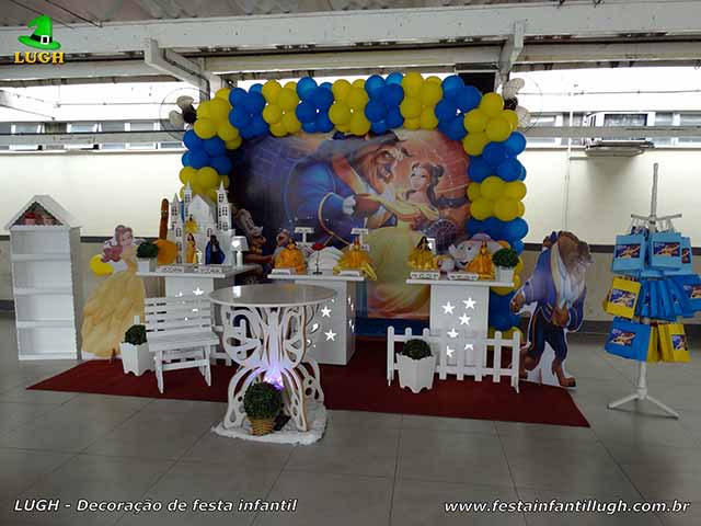 Decoração infantil provençal tema A Bela e a Fera