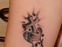 Small Wrist Celtic Cross Tattoo
