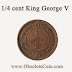 1916 Straits Settlements King George V 1/4 cent Coin Price