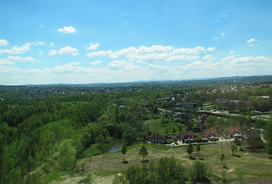 Widok na południe, czyli tam gdzie Tatry. Widok na południe, czyli tam gdzie Tatry.